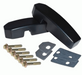GA1142B - Defender Windscreen Brackets - Billet Aluminum (Black)  by BritpartBody Part Land Rover Range Rover Defender