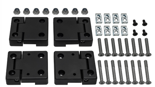DA1305 - Defender & Series 3 Door Hinge Kit – Black Anodized (Set of 4)  by BritpartBody Part Land Rover Range Rover Defender, Series