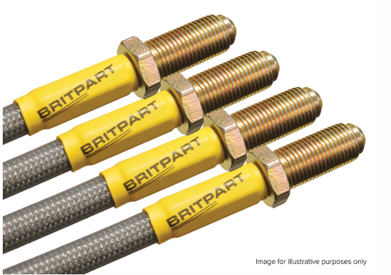 DA241240 - Stainless Steel Brake Hose Kit +40mm  by BritpartBrake Part Land Rover Range Rover Discovery