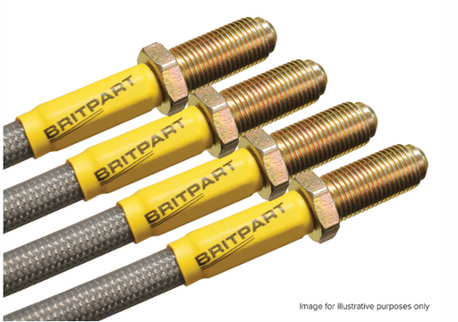 DA241240 - Stainless Steel Brake Hose Kit +40mm  by BritpartBrake Part Land Rover Range Rover Discovery