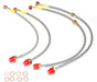 DA2414S - Brake Hose Kit Stainless Steel Braided - Discovery 2  by AftermarketBrake Part Land Rover Range Rover Discovery