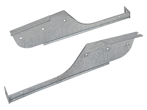 DA2950 - Pair of Galv Rear Mudflap Brackets - Defender 110/130  Land Rover Range Rover 