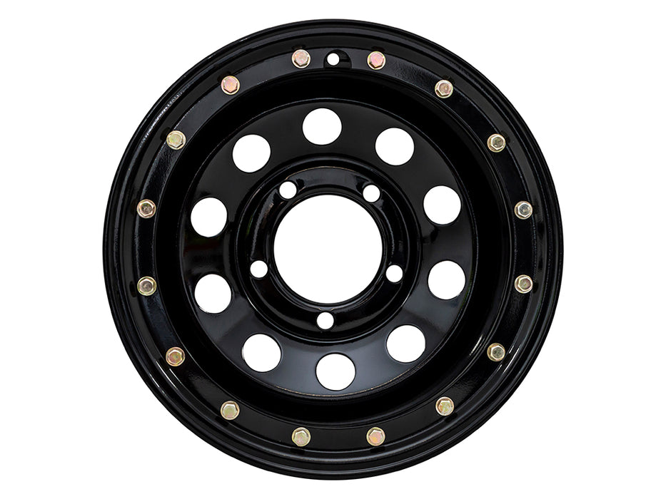 DA3238 - 16 x 10 Imitation Beadlock Gloss Blk Wheel  by Terrafirma Land Rover Range Rover 