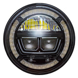 DA3463 - Koplampenpaar 7 inch Halo DRL LHD - Defender