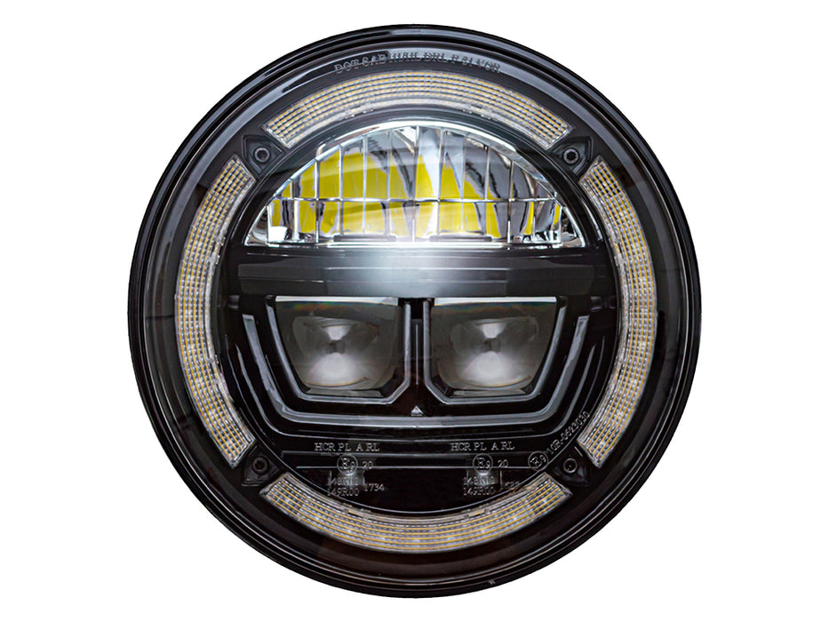 DA3463 - Pair 7 Inch Halo Drl Headlamp LHD - Defender  by AllmakesElectrical Part Land Rover Range Rover Defender