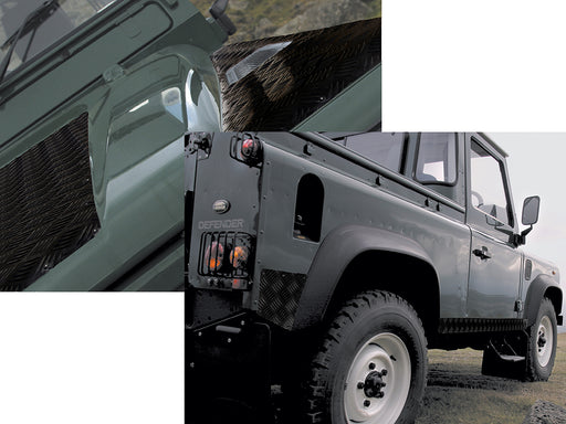 DA4296B - Chequer Plate Kit - Defender 90 to 2006 - Black  Land Rover Range Rover 