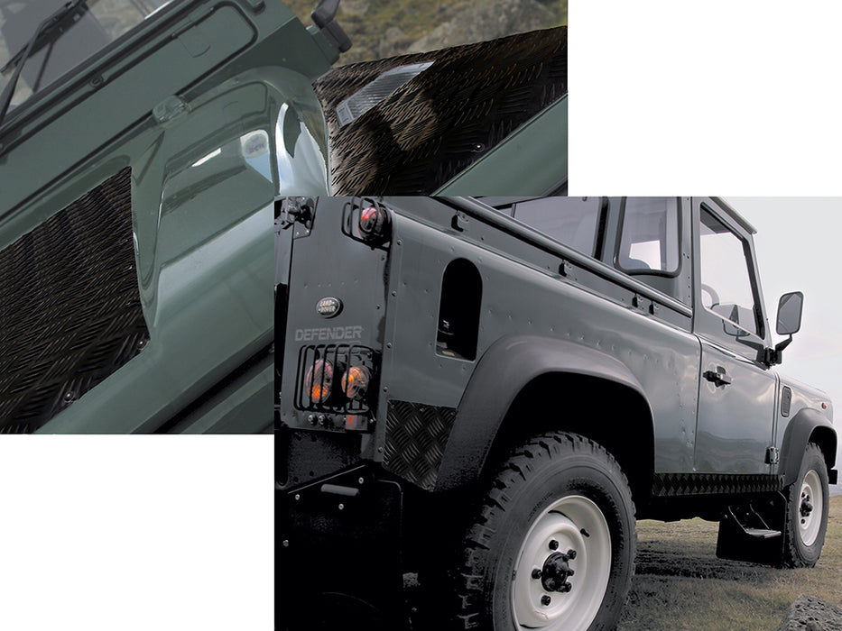 DA4296B - Chequer Plate Kit - Defender 90 to 2006 - Black  Land Rover Range Rover 
