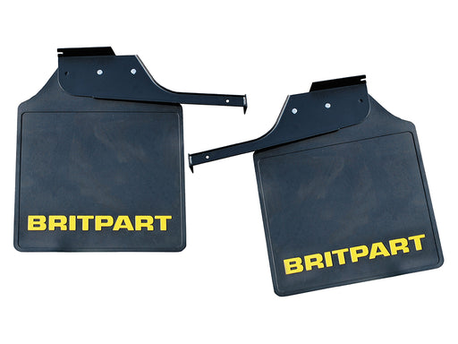 DA4535 - Pair of Mudflaps (Yellow Logo)  by Allmakes Land Rover Range Rover 