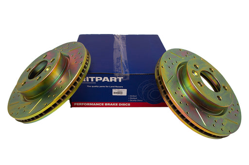 DA4612 - Front Brake Disc (Pair) Brake Part Land Rover Range Rover 