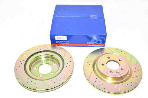 DA4687 - Rear Brake Discs (Pair)  by BritpartBrake Part Land Rover Range Rover 