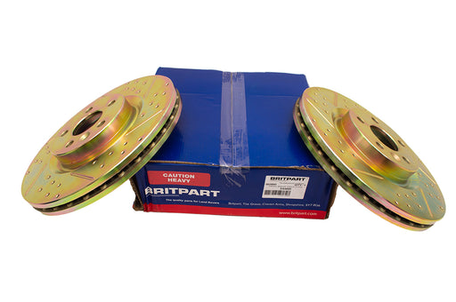 DA4689 - Front Brake Discs (Pair)  by AllmakesBrake Part Land Rover Range Rover 