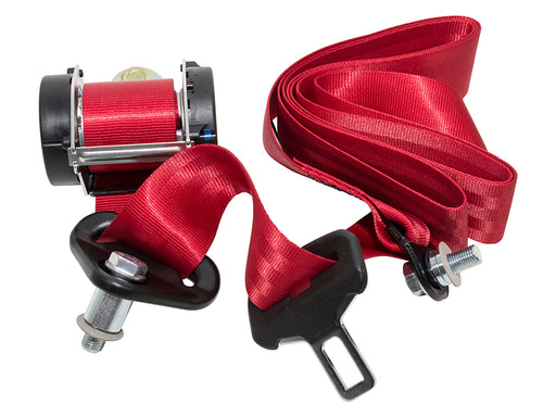 DA5058 - Red Seat Belt Station Wagon Rear - Defender  Land Rover Range Rover 