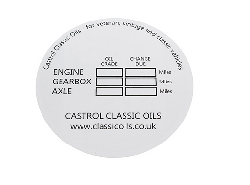 DA6275 - Castrol Window Service Sticker  by Aftermarket Land Rover Range Rover 