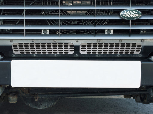 DA6551 - Front Grille Lower with Air Con Stainless Steel - Defender  Land Rover Range Rover 