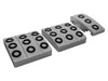 DA8857 - Defender TD5/Tdci Alum Pedal Covers - Silver  by Optimill Land Rover Range Rover 