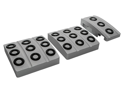 DA8857 - Defender TD5/Tdci Alum Pedal Covers - Silver  by Optimill Land Rover Range Rover 