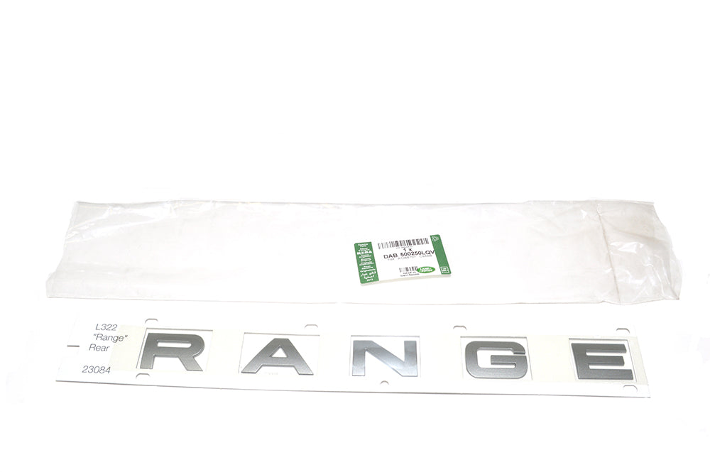 DAB500250LQVLR - Name Plate – Plastic  by LAND ROVERBody Part Land Rover Range Rover Range Rover