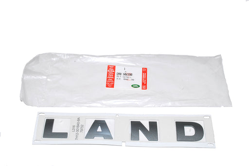 DAB500290LR - Emblem – LAND – Silver – 28cm Accessory Land Rover Range Rover Defender