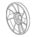 ERR4960LR - Fan - Cooling P38 V8 and Discovery 2 V8  by Land RoverEngine Part Land Rover Range Rover Discovery, Range Rover