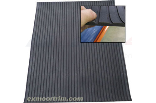 EXT009-10 - mat rubber rear 109/110 hardtop 6mm Heavy Duty  by ExmoorInterior Accessory Land Rover Range Rover Defender, Series