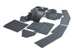 EXT021-16 - Defender front premium carpet set R380 black  by ExmoorInterior Accessory Land Rover Range Rover Defender