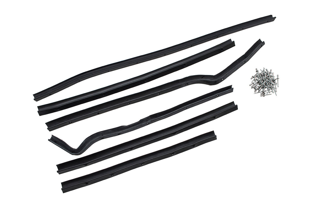 GA1495 - SERIES FRONT DOOR SEAL KIT LH (incl rivets)  by AllMakesBody Part Land Rover Range Rover Series