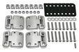 GA1951 - Stainless steel hinge kit front (4pcs)  by AftermarketBody Part Land Rover Range Rover Defender, Series