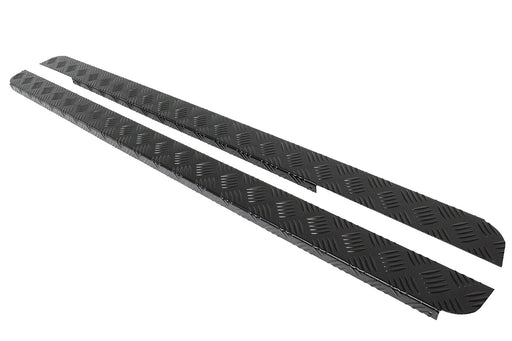 GA4072B - 90 chequered sills pair black  by AllmakesBody Part Land Rover Range Rover Defender