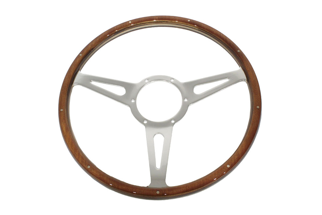 GA4877 - steering wheel wood 15" - semi dished  by MountneySteering or Suspension Part Land Rover Range Rover Defender