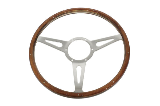 GA4877 - Steering Wheel Wood 15" - Semi Dished  by MountneyAccessory Land Rover Range Rover Defender