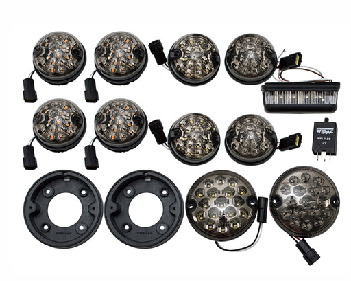 GL1577SM - Deluxe 73mm smoked LED light kit  by WipacElectrical Part Land Rover Range Rover Defender, Series