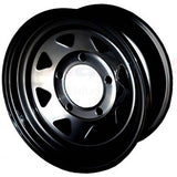 GRW003 - Stalen velg – 8-spaaks – Zwart 7 x 16