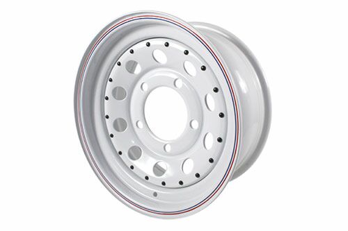GRW004 - Steel Wheel – Modular – White 7 x 16  by TerrafirmaWheel System Part Land Rover Range Rover Defender, Discovery, Range Rover