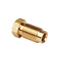 HU15 - Messing koppeling mannelijk M12 x 1mm 1/4 pijp