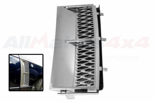 JAK500300LQVC - Air Inlet Grille – Chrome – RH  by TerrafirmaBody Part Land Rover Range Rover Range Rover