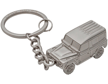 LEKR323SLA - Keyring 3d Satin Nickel for - Defender  by AftermarketAccessory Land Rover Range Rover 