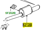 LR015393 - Silencer LH rear Genuine LR