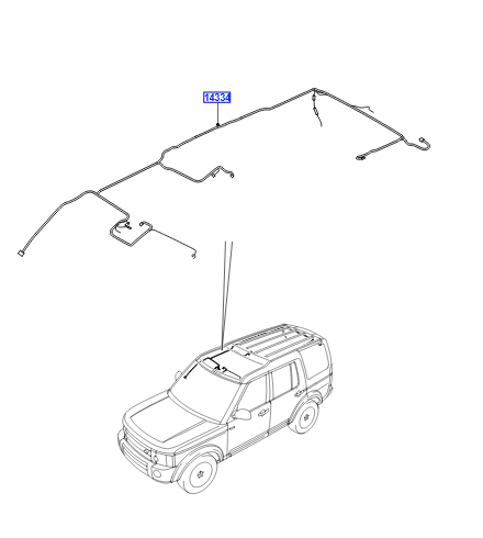 LR015763 - Roof Wiring Loom – Sunvisor Dual Illuminated Electrical Part Land Rover Range Rover Discovery