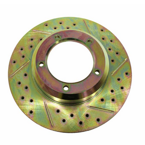 LR017952CDG - BRAKE DISC - FRONT - VENTED - D1/DEF ALL/RRC // Cross Drilled and Grooved