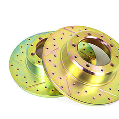 LR017953CDG - Brake Disc – Cross Drilled and Grooved – Rear