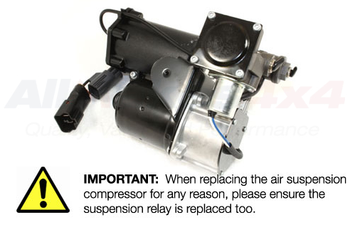 LR023964 - Compressor assy 9A (compressor only)  by DunlopSteering or Suspension Part Land Rover Range Rover Discovery, Range Rover Sport