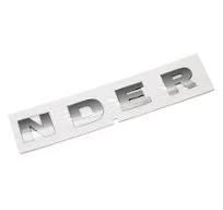 LR058430 - Plate Name Front Brunel 'nder' Logo Tape  by Land RoverBody Part Land Rover Range Rover Defender