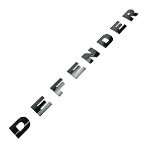 LR059131 - plate name front black 'NDER' GENUINE logo tape