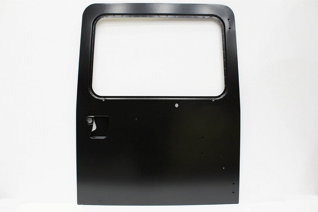LR075816 - Safari Rear Door (with holes) 90/110 '02> - OEM  by AllMakes OE, SafariBody Part Land Rover Range Rover Defender