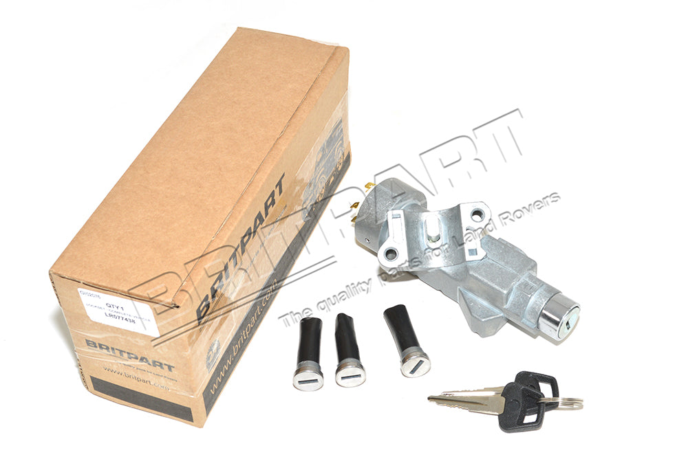 LR077438 - lock set compl vehicle 3 barrels 2 keys and strng column lock  by AllMakesBody Part Land Rover Range Rover Defender