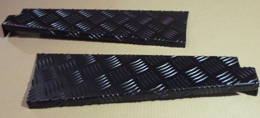 LR48B - Lowline Rear Corner Wings 2mm - 110 - Black  by AftermarketBody Part Land Rover Range Rover Defender