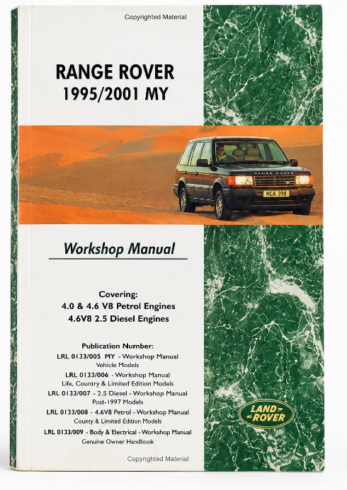 LRL0004ENG - V8 Overhaul Manual – 4.0 & 4.6L Accessory Land Rover Range Rover Discovery, Range Rover