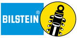 Bilstein logo with blue background and yellow circle featuring a shock absorber illustration.