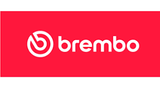 Brembo logo on a red background