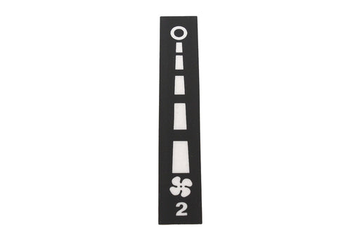 MTC6007 - Decal – Heater Fan – Facia  by PR2 Allmakes OECooling or Heating Part Land Rover Range Rover Defender